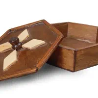 ظرف چوبی شکلات خوری