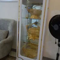 گنجه  سفید طلایی مناسب جهیزیه کاملا نو