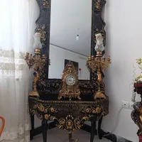 آینه با شمعدان وساعت