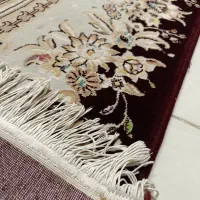 ۲ تخته ۱۲ متری کرم زرشکی جفت|فرش|کرمانشاه, |دیوار