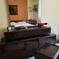 تخت خواب دونفره با میزتوالت و دوپاتختی|تخت و سرویس خواب|تهران, اقدسیه|دیوار
