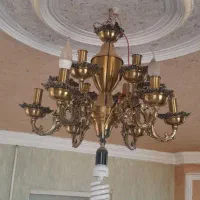 لوستر تمام برنز|لوستر و چراغ آویز|تهران, کوی بیمه|دیوار