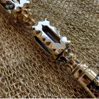 زنجیر ۱۴شاخه ریز پاخلا جوش نقره دسته نقره کوب|جواهرات|اردبیل, |دیوار