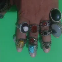 تعدادی انگشتر نقره مردانه خاص خاص