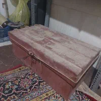 صندوق بزرگ فلزی ورق قدیم تخفیف پای معامله