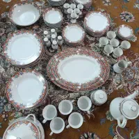 سرویس صبحانه خوری گل قرمز