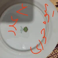 چینی گل سرخ قدیمی|ظروف سرو و پذیرایی|محمدیه-قزوین, |دیوار