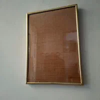 قاب عکس فلزی طلایی