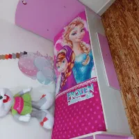 سرویس کامل دخترانه صورتی فروزن صحیح و سالم