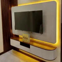 براکت میز تلویزیون نصب دیواری تک درب پایه شلف