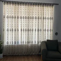 پرده حریر به همراه استر