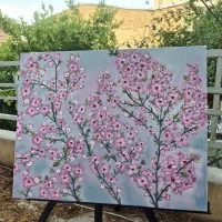 تابلو رنگ روغن شکوفه، سایز ۴۰ در ۵۰ کار دست خودم