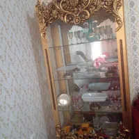 بوفه چوبی طلایی