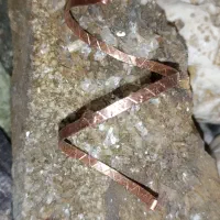 دستبند دست‌ساز مس الماس هرکیمر خزه‌ای معدنی