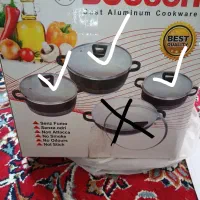 سرویس قابلمه سه پارچه بوش(boosch) چدن آلمانی