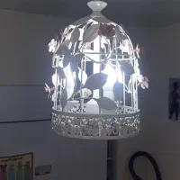 لوتر فلزی طرح قفس|لوستر و چراغ آویز|تهران, افسریه شمالی|دیوار