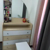 تخت یک نفره با تشک با میز آرایش|تخت و سرویس خواب|قم, پردیسان|دیوار