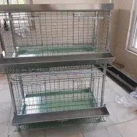 قفس دو طبقه مرغ تخمگذار