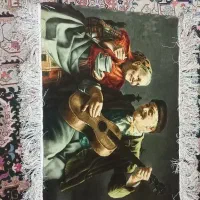 تابلو فرش اصل عاقلی چله ابریشم