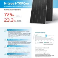 پنل خورشیدی 725w بایفشیال ترینا سولار