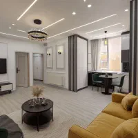 ۵۷متر/طبقه دوم/نما تراورتن/۴سال ساخت/دیزاین شده