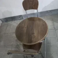 میز و صندلی چوبی دونفره