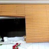 پرده کرکره حصیری بسیار شیک