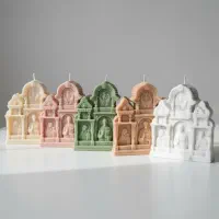 شمع دکوراتیو هنری با رنگ بندی خاص|صنایع دستی و سایر لوازم تزئینی|تهران, اختیاریه|دیوار