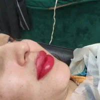 آرایش دائم میکروبلیدینگ فیبروز هاشور سایه شید لب|خدمات آرایشگری و زیبایی|زابل, |دیوار