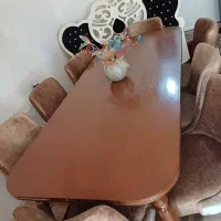 میز ناهار خوری ۸نفره کاملا سالم و نو|میز و صندلی غذاخوری|چاف و چمخاله, |دیوار