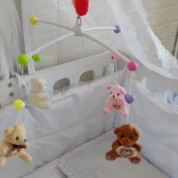 تخت کنار مادر گهواره نوزاد متحرک آویز موزیکال تخت|اسباب و اثاث بچه|شهریار, شهرک شاهد|دیوار