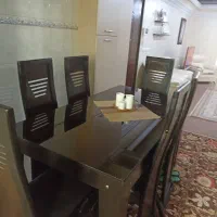 میز ناهار خوری چوب ۶نفره میز منبت