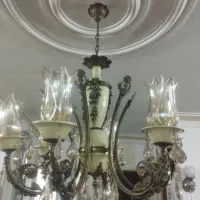 لوستر برنج ۶شاخه ای|لوستر و چراغ آویز|شهریار, شهریار|دیوار