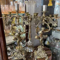 شمعدان فرشته برنجی