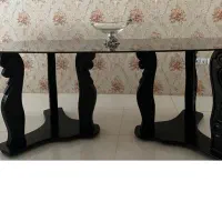 فروش میز ناهارخوری ۱۰ نفره شیشه ای