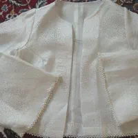 کت سفید سایز ۴۲ مجلسی