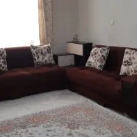 مبلمان راحتی ۹ نفره با میز گوشه، سالم و تمیز|مبلمان خانگی و میز عسلی|تهران, جنت‌آباد جنوبی|دیوار