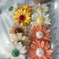 شمع گل بابونه رنگی