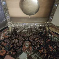 بوفه و ساعت برنز سیاه قلم