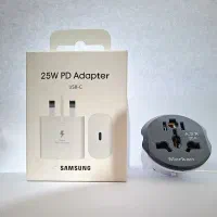 شارژر 25 وات سامسونگ به همراه مبدل