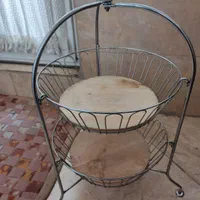 سبد سیب زمینی پیاز استیل ضدزنگ کفه چوبی|ظروف نگهدارنده، پلاستیکی، یک‌بارمصرف|تهران, خواجه نصیر طوسی|دیوار