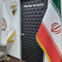 لمسه درب چرم کوبی در آکوستیک صداگیری و عایق صوت