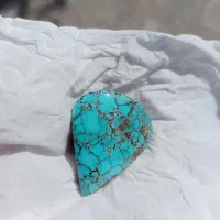 فیروزه نیشابور و زنجیرپلاک نقره سنگین