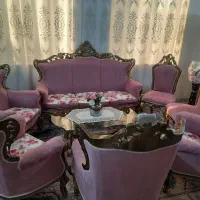 مبلمان ۹ نفره سلطنتی چوب راش|مبلمان خانگی و میز عسلی|ری, اقدسیه|دیوار