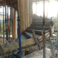 پله گرد بتونی|خدمات پیشه و مهارت|رشت, باهنر|دیوار