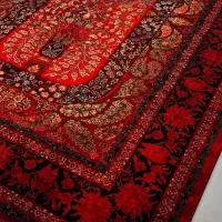 فرش ۱۲۰۰شانه لاکی طرح گلایول