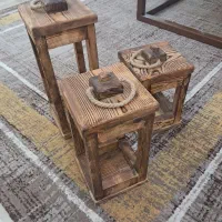 جا شمعی چوبی
