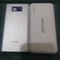 ۲عددپاوربانک۱۰هزارمیلی‌آمپر سالم