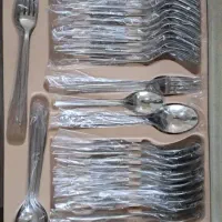 سرویس قاشق چنگال ۱۲۹ پارچه استیل چمدانی Unique|ظروف سرو و پذیرایی|اهواز, مهرشهر|دیوار