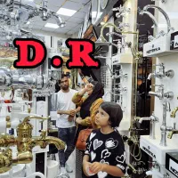 نمایشگاه روشویی Dusty Pink کابینتی پتینه+شیرالات